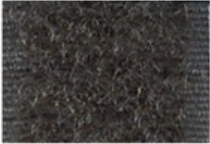 Klittenband naaibaar 20 mm - donkergrijs