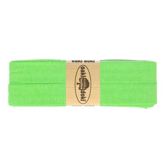 Tricot jersey biaisband fluor groen - 951