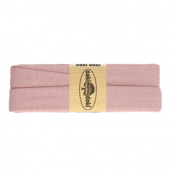 Tricot jersey biaisband roze - 013