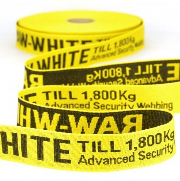 Tassenband RAW-WHITE - Geel