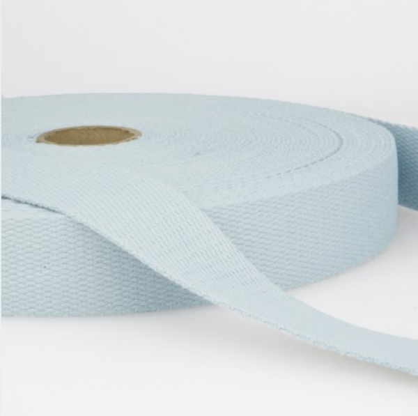 Tassenband Katoen 3 cm - Lichtblauw