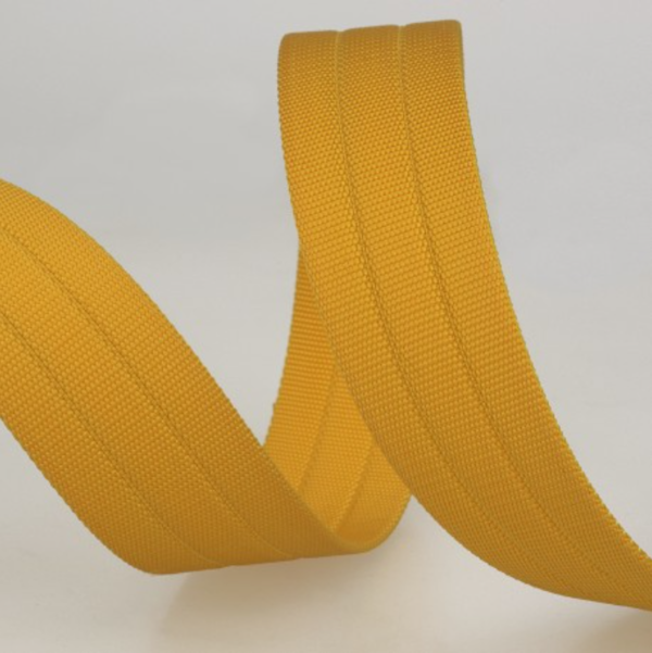 Tassenband Nylon Luxe 3 cm - geel
