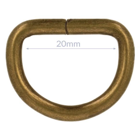 D-ringen 20 mm - brons