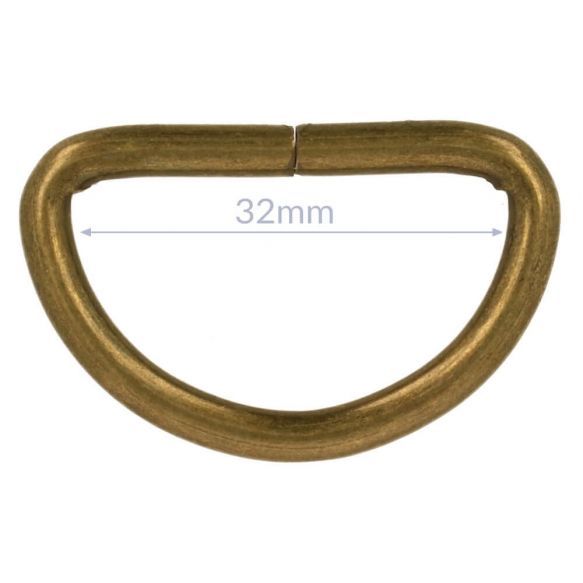 D-ringen 32 mm - brons