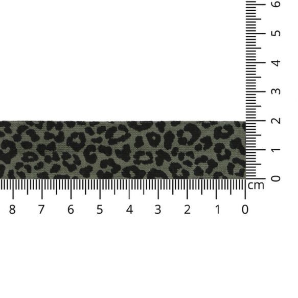 Tricot biaisband luipaard print - 3002