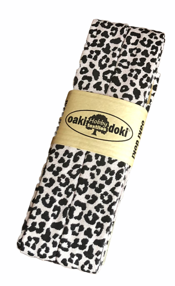 Tricot biaisband luipaard print - 3003