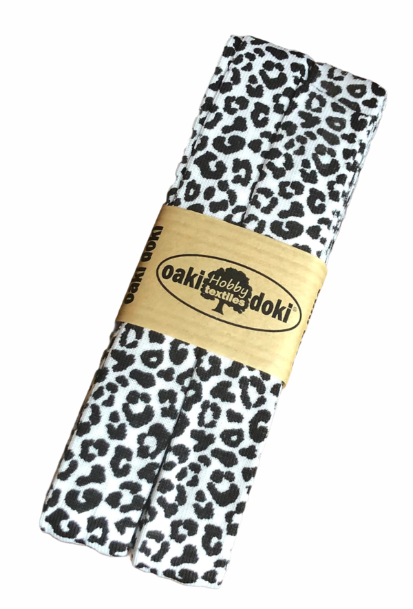 Tricot biaisband luipaard print - 3004