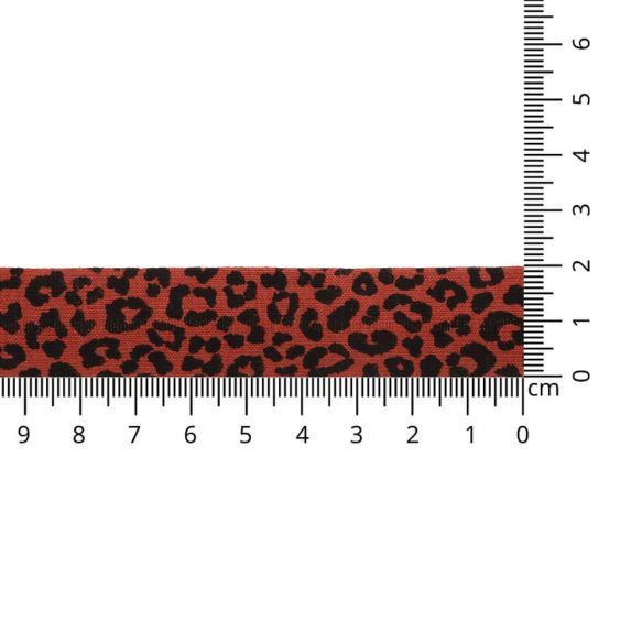Tricot biaisband luipaard print - 3007